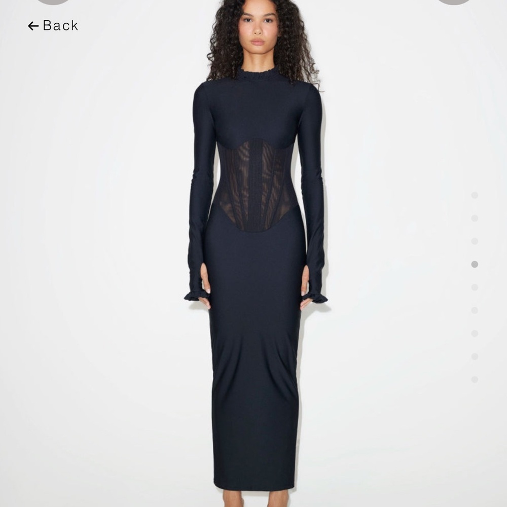Chic Black Long Sleeve Dress